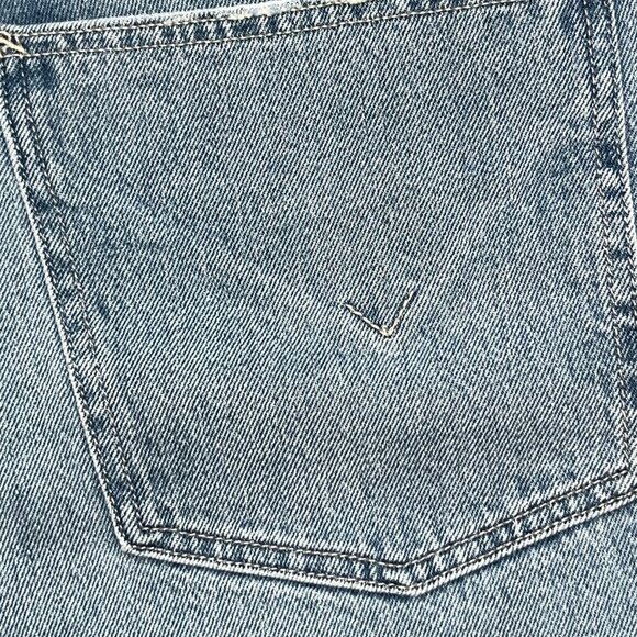 HUDSON JADE HIGH RISE STRAIGHT LOOSE FIT CROP JEANS in PARADISE WASH EUC Size 29 - Picture 7 of 12